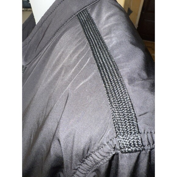 Diesel Black Nylon Moto Bomber Jacket Men’s L Full Zip Techwear Streetwear Soft - Picture 10 of 12